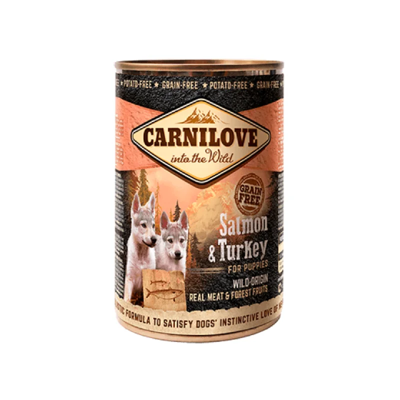 - Pet teething toy recommendationsCarnilove Salmon and Turkey Tin for Puppies