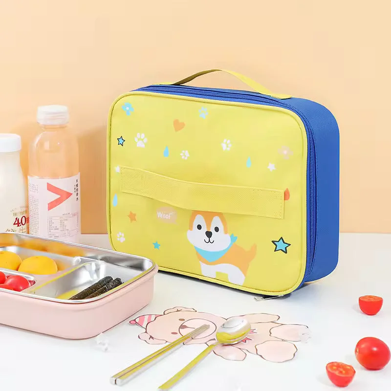 - ​​Pet toys under    yuanCartoon Dog Design Square Lunch Bag for Kids