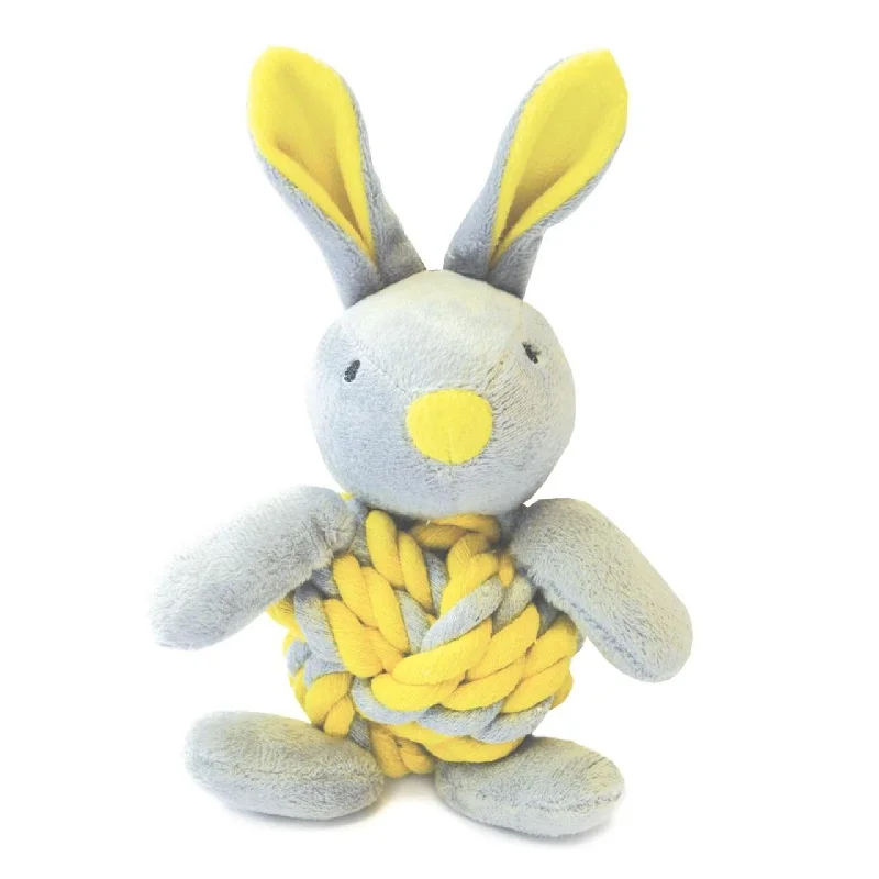 - Natural ingredient dog foodLittle Rascals Knottie Bunny Yellow Puppy Toy