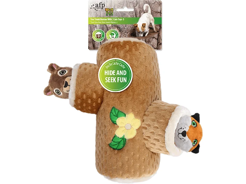 - Dog anti-slip matAFP Dig It-Tree Trunk Burrow With Squirrel and Fox Toys