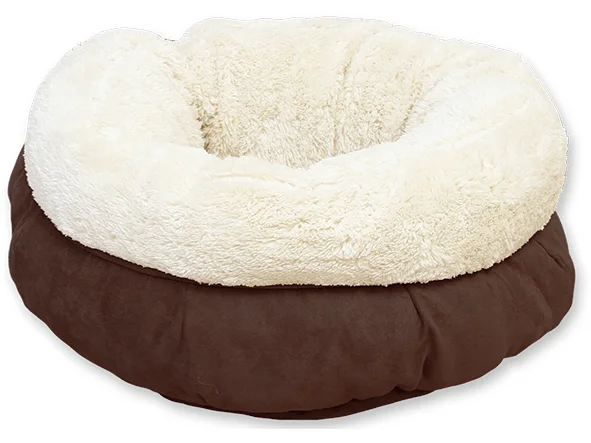 - Cat hair ball removal and hair removal creamAFP Lambswool - Donut Bed - Brown