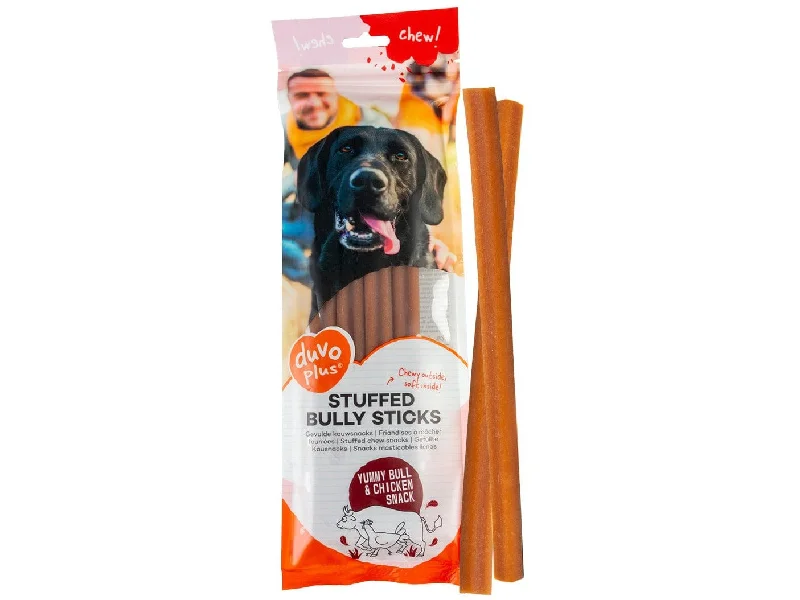  -Splash-proof food bowl AND Anti-choking slow food bowlChew! Stuffed Bully Sticks 25,4Cm - 4Pcs - 208G Brown