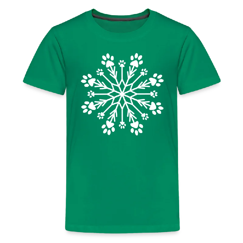 - Custom pet birthday cakePaw Snowflake Kids' Premium T-Shirt