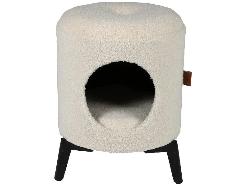 - Parrot climbing and standing wooden frameJean Cat House 35X35X48Cm White