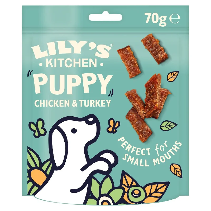  -Fish-containing dog foodLily's Kitchen Puppy Chicken & Turkey Nibbles 70g