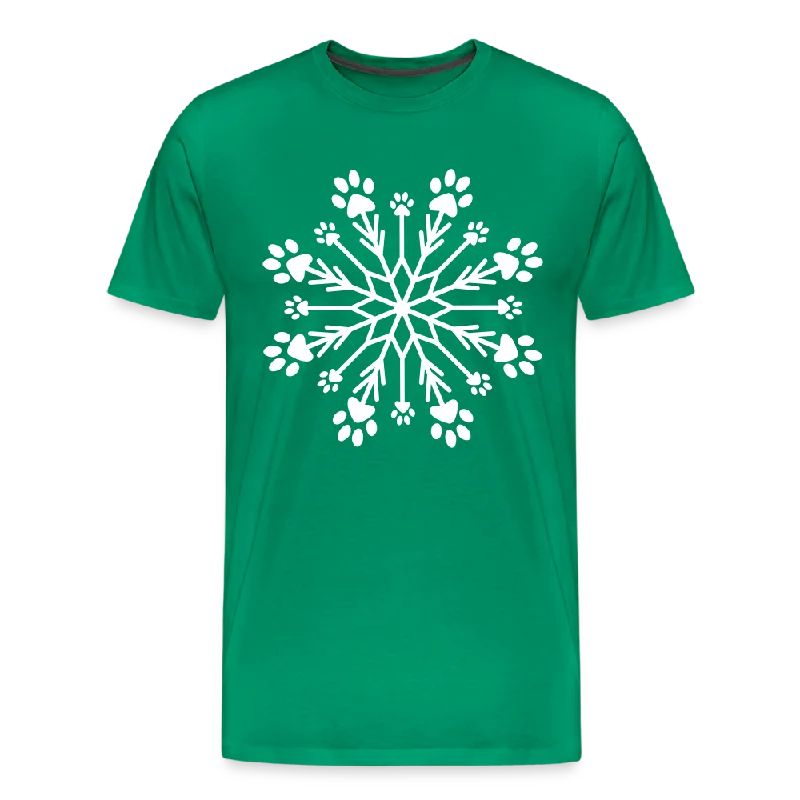 - Custom pet birthday cakePaw Snowflake Premium T-Shirt