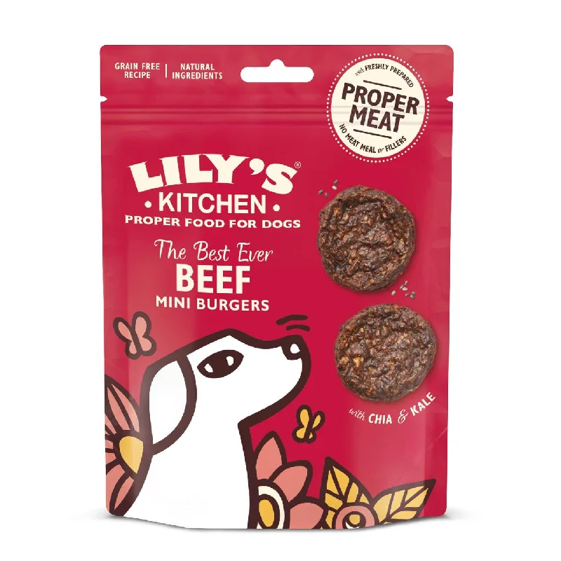 - Royal Canin dog food recommendationLily's Kitchen The Best Ever Beef Mini Burgers for Dogs 70g