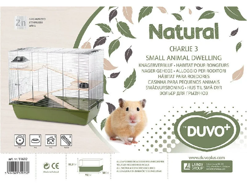 - Pregnant cat delivery room warming boxRodent Cage Natural Charlie 3 70X40X57,5Cm Olive Green/Zinc