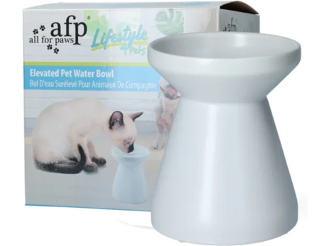 - Cat anti-jump window safety netAFP Liftstyle4Pets - Elevated Pet Water Bowl - White