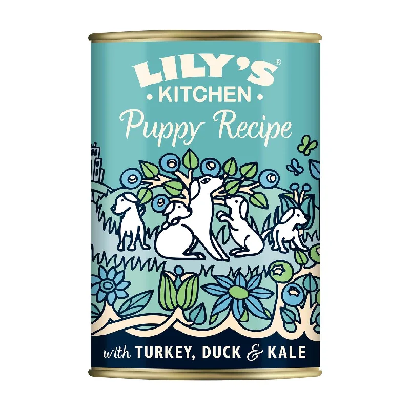 - Special food for puppiesLily's Kitchen Turkey & Duck Wet Food for Puppies 400g