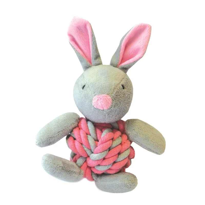  -Fish-containing dog foodLittle Rascals Knottie Bunny Pink Puppy Toy