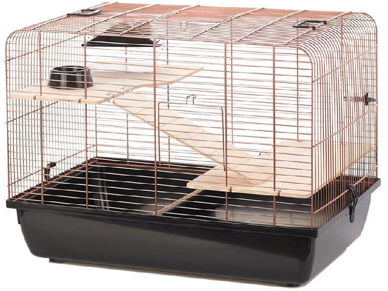 ---Rodent Cage Copper Rex 2 58X38X43Cm Black/Copper