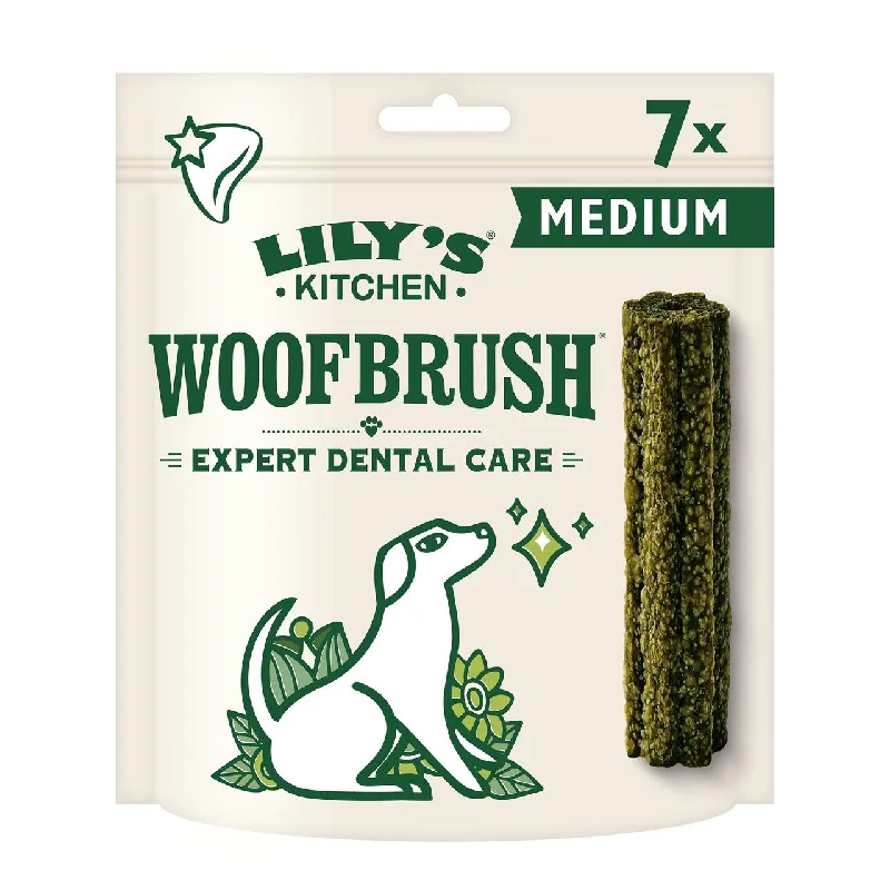 - Food for large dogsLily's Kitchen Woofbrush Natural Daily Dental Chew Medium Dog Multipack 196g