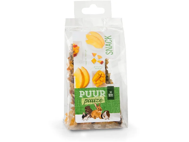 - Organic cotton dog bibsPuur Pauze Chew Sticks Mango 50Gr