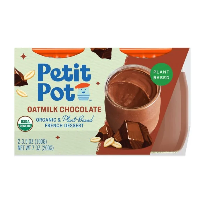 - Air box TSA certified check-inPetit Pot - Oatmilk Chocolate Organic Plant-Based Dessert (2 Pack), 7 oz