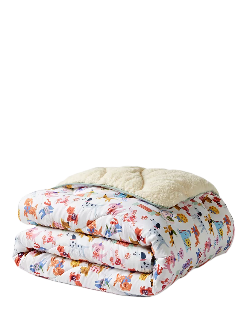 - Pregnant cat delivery room warming boxEleanor Bowmer x Night Lark® Happy Dogs Cosy Sherpa Throw, Multi