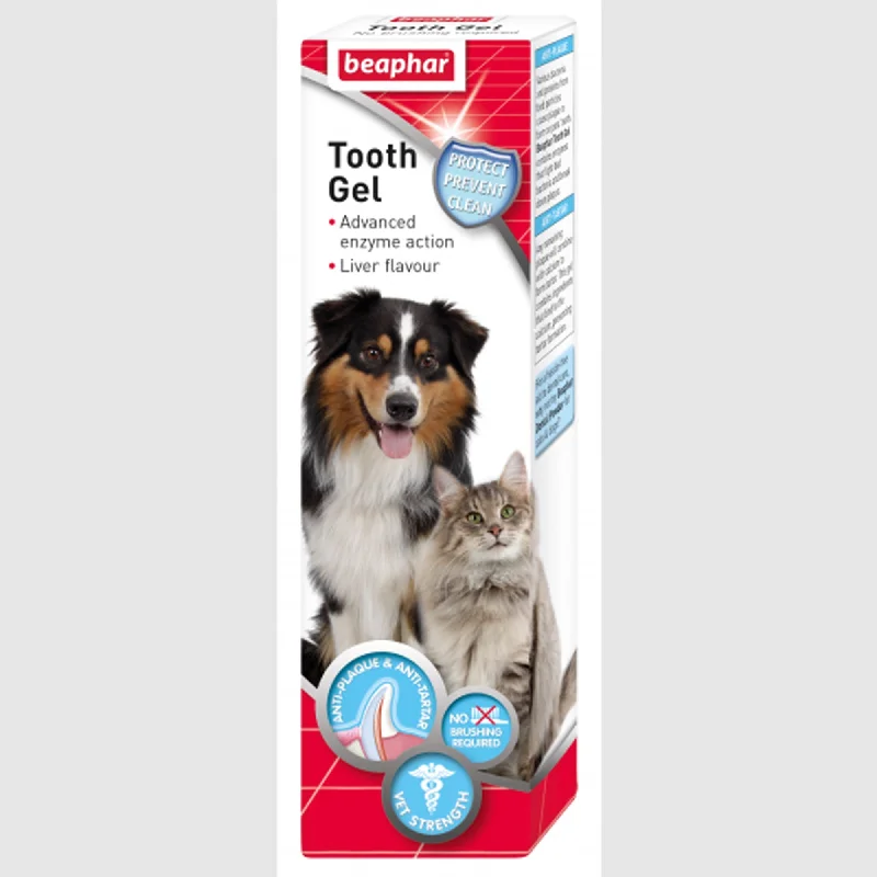 - Pet tear stain cleaning wipesBeaphar Dog Tooth Gel