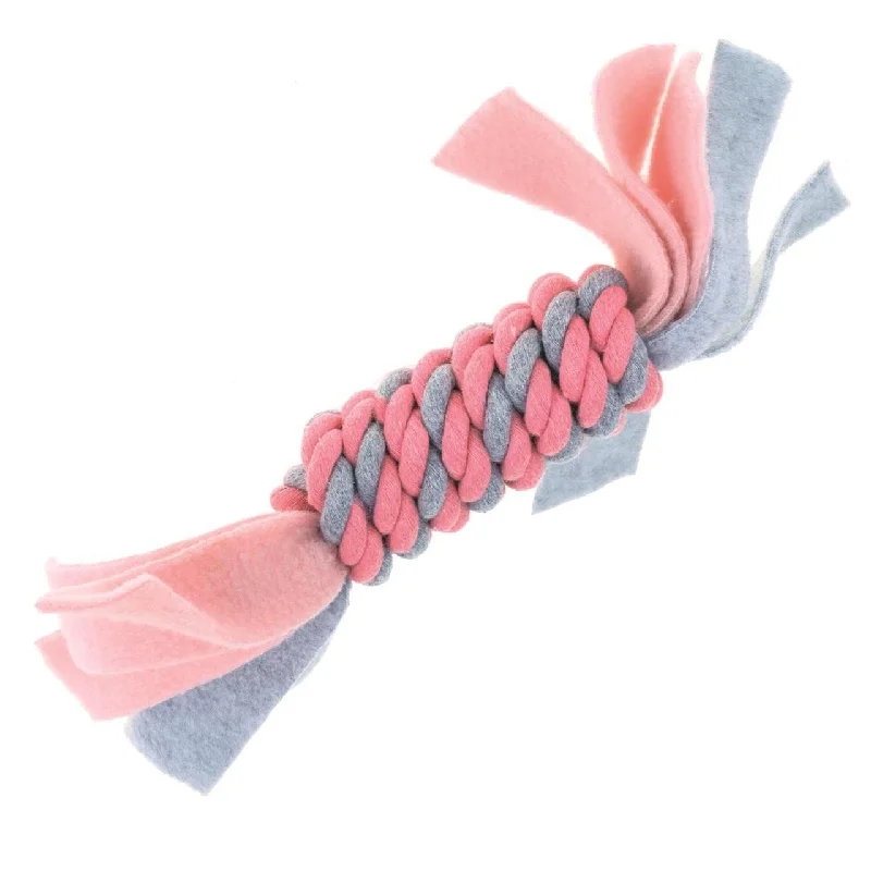  -High-fiber dog foodLittle Rascals Fleecy Rope Coil Pink Puppy Toy