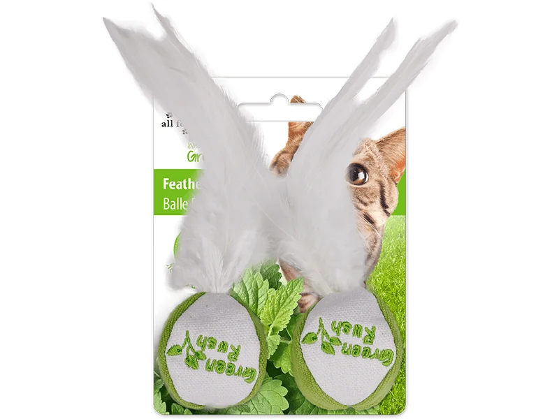 - Pet fence foldable indoorAFP Green Rush - Feather Ball 2 Pack