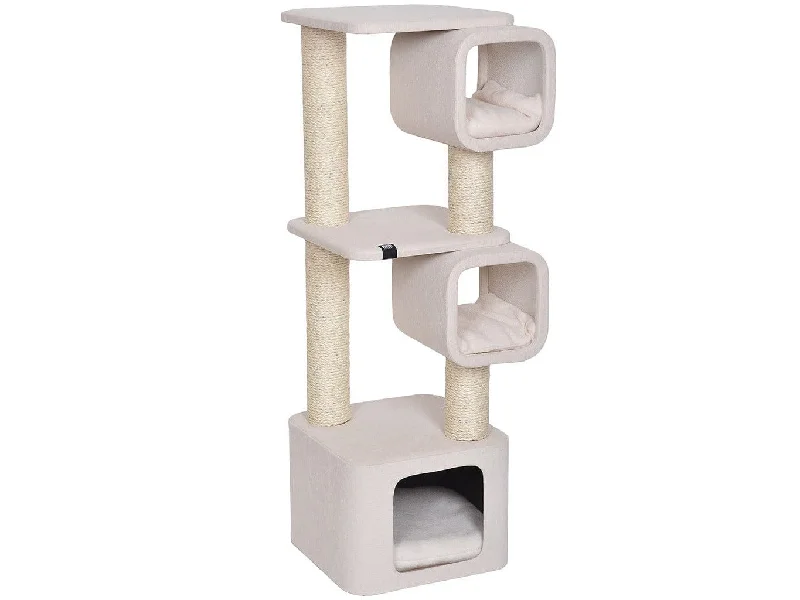 - Pet fence foldable indoorScratching Tree Akita 37X37X111Cm White