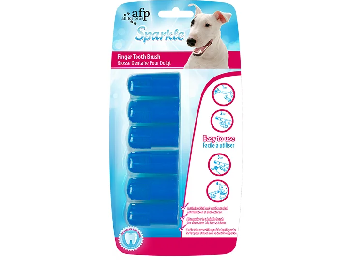 - Teething and chewing toys for puppiesAFP Sparkles - Finger Brush - 6 pack