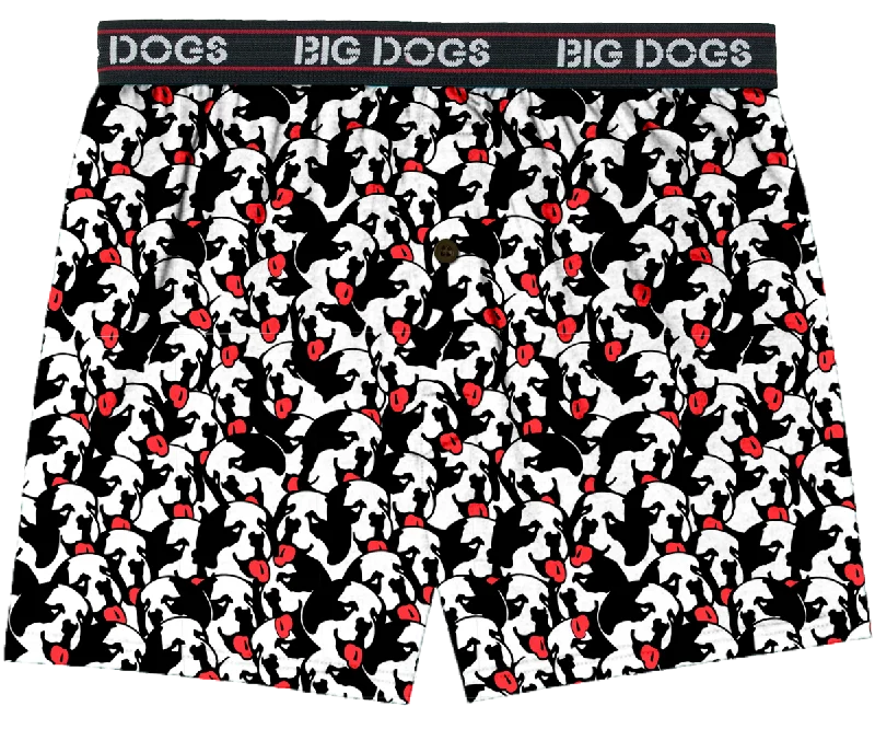 ---Dog Faces Knit Boxers